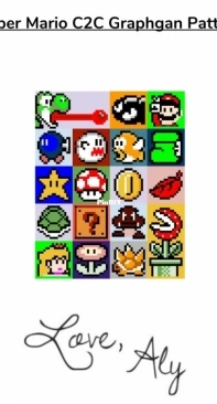 Love Aly Designs - Aly - Super Mario C2C Graphgan