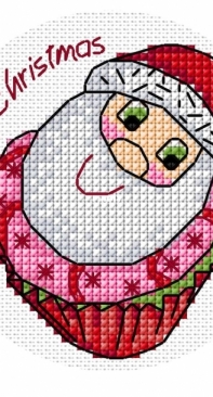 Santa Cupcake by Durene Jones - Free