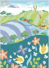 Over the Hills and Far Away by Maria Diaz from Cross Stitcher UK 291