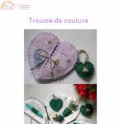 Aiguille Ppassion-Trousse de couture  coeur abeille - French