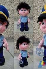 Police Elf Doll