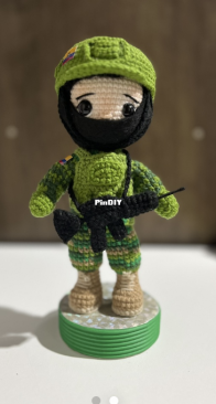 Nayib Tejidos con amor - Nayely Vásquez - Military - Militar - Spanish