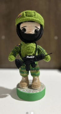 Nayib Tejidos con amor - Nayely Vásquez - Military - Militar - Spanish