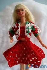 Wall to Wall Crafts - Maria Wall - Barbie Granny hexagon Ensemble