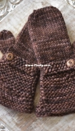 Alpine Ski-Style Mittens by Sophia Minakais
