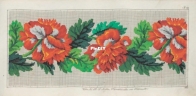 Berlin Woolwork - H.F. Muller B84 Bellpull Poppies  SAGA