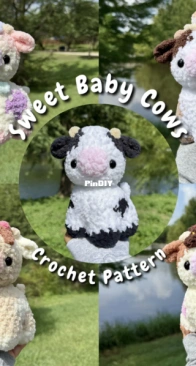 Sweet Pea Plush - Melissa Ibarra - 5 in 1 Sweet Baby Cows: Cereal cow, Baby cow, Pancake Baby Cow, Smores baby cow and Sundae baby cow