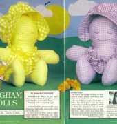 Gingham Dolls from Annies Pattern Club Newsletter 15 June-July 1982