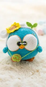 Kaia Crochet - Kaia Han - Chubby Deep Lake Blue Chick - English