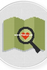 Daily Cross Stitch - Finding Love Map