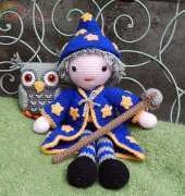 Moji Moji Design - Janine Holmes - Merlin the Wizard and Hoots the Owl