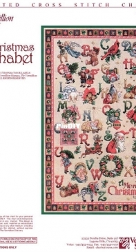 The Vermillion Stitchery 258 Christmas Alphabet XSD