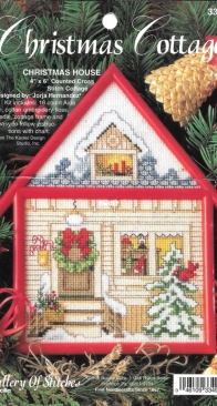 Bucilla - Gallery Of Stitches -  33496 - Christmas Cottage - Christmas House Ornament
