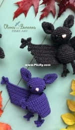 Olives and Bananas Fibre Art - Amy Vervoort - Batty McBatface - Free