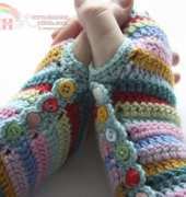 Cherry Heart Designs - Stripy Mitts - Free