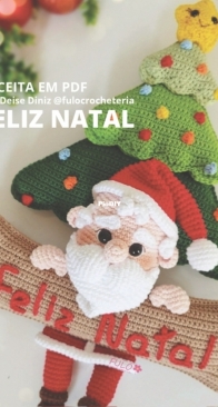 Fulo crocheteria - Deise Diniz - Merry Christmas -  Feliz Natal - Portuguese