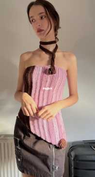 IY Creations - Asymmetrical Ribbed Top