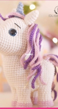 Edu Amigurumis - Eduardo Santos - Donkey and Unicorn - Tonzinho e Amora - Burrinho Tom e Unicórnio Amora Toy Art - Portuguese