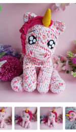 Galencaixe Encaixe y Amigurumis - Vita - Confetti Unicorn - Confetti Eenhoorn - Dutch - Translated