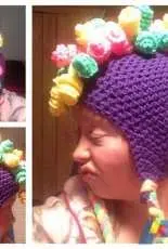 Sweet Southern Stitches - Krys Kraft Designs - Krystal Chew - Curly Mohawk Hat
