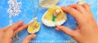 ElenDan - Elena Daniliuk -seashell medallion with mermaid
