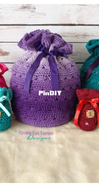 Green Fox Farms Designs - Lisa M Fox - Sweet Stripes Gift Bags