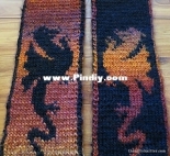 Lisa Hannan Fox - Fire Dragon Scarf