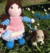 Poupée Maisy son bébé et son petit chien
