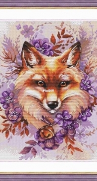 Rina Sunny/Sunny Stitch - Art.8-01 - Amethyst Fox by Irina Valiullina (Fazletdinova)