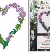 SFV Agnes Granouillac-Collection Les petits Coeurs botaniques - roses tremieres