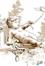 DMC XC0482 Angel with bird PCS