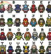 Pixel People - Marvel Comics Alphabet