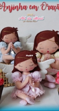 Atelie Art da Marii - Mariana Felix -  Little Angel in Prayer - Anjinha em Oraçao - Portuguese