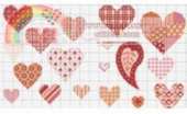 Flourished Hearts Mango Pratique-Book Coeurs