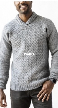A Crocheted Simplicity - Jennifer Pionk - The Wulf  Mens Pullover