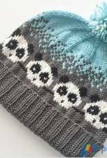 i K n i t 2 P u r l 2-Pandamonium Beanie by Karin Michele-Free