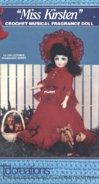 Td Creations 817 - Crochet Musical Fragrance Doll - Miss Kirsten