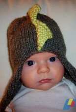 iKNITS-Dino Spikes! Hat by Christine Rosen - Free