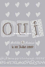 Lili Points - Oui Pour la Vie M004 in PAT / DMC