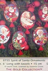 Dimensions - The Gold Collection 8755 Spirit of Santa Ornaments XSD
