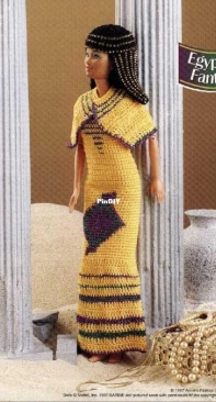 Annies Attic - Annies Fashion Doll Crochet Club - Dell LaSart - Egyptian Fantasy