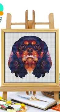 Awesome Pattern Studio - CS1950 - Mandala Cavalier King Charles Spaniel XSD