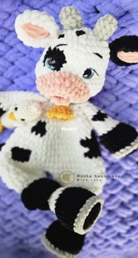 Nooka Crochet Toys - Nooka Handmade - Cristina Baldea - Roua Cow  Snuggler Toy