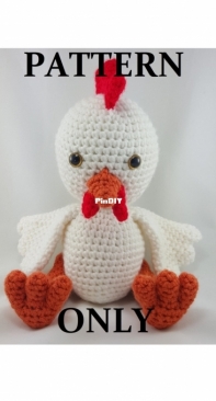 Happy Hook Designs - Megan Alameda - Cliff the clever chicken