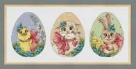Breathe in Spring: Easter Bunny, Easter Chicken and Easter Lamb by Maria Ulybaisia SAGA