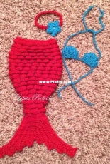 Baby photography mermaid outfit