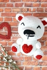 Elisas Crochet - Elisa Sartori - Valentine Bear -  Free