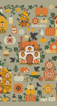 OwlForest Embroidery 0395 - Pumpkin Houses SAGA