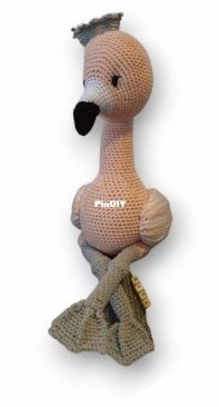 Crochet Flamingo music toy
