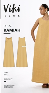 Viki Sews - Dress Ramiah - Платье Рамия - Russian